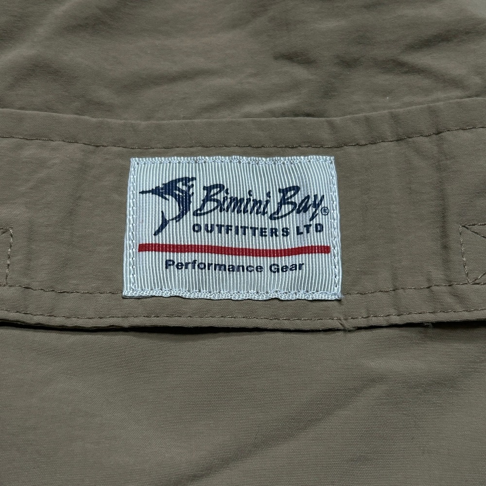 Bimini Bay Outfitters Cargo Mens XL Tan Performance Fishing Hiking Utility - Picture 9 of 12